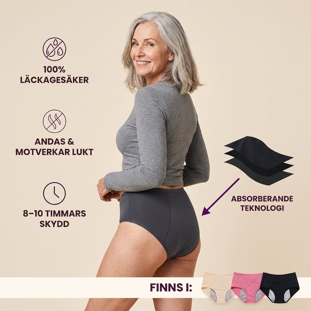 Vitatros - Inkontinens & Läckage säkra trosor